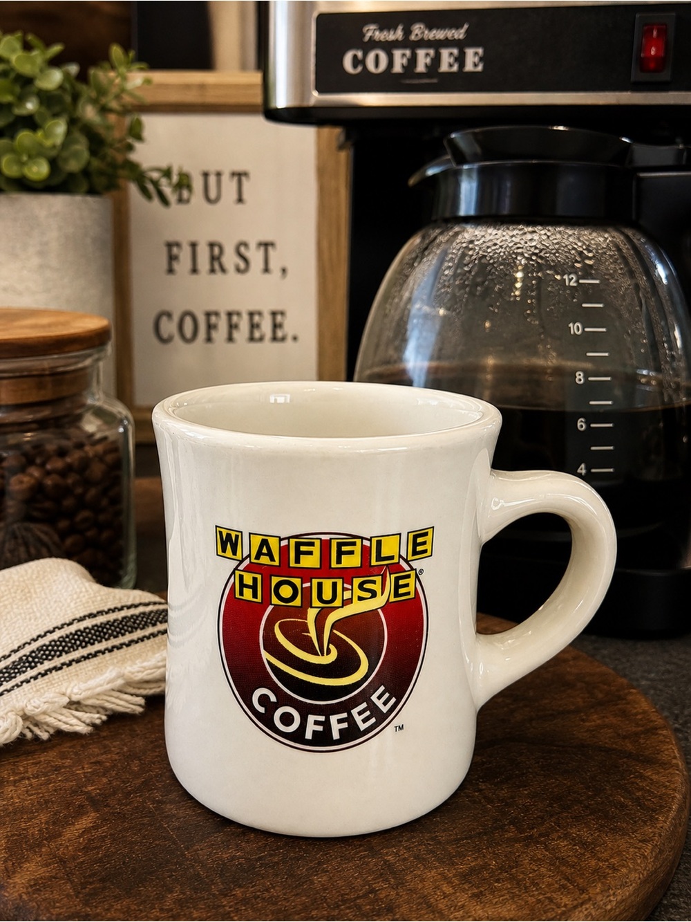 Waffle House Coffee Mug – Classic Diner Logo Cup